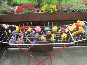 Sušící se hračky pro další vrh... :) Vyprané hračky pro další vrh...:)